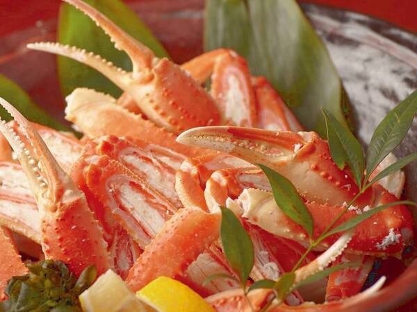 【夕食／例】蟹100ｇ付き（食べ放題ではありません）★もっけバイキング