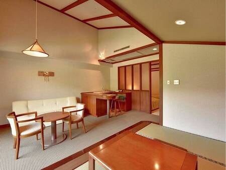 【和洋室/例】約47㎡、洗浄機能トイレ付の客室(3名様からはお布団敷きでのご案内)