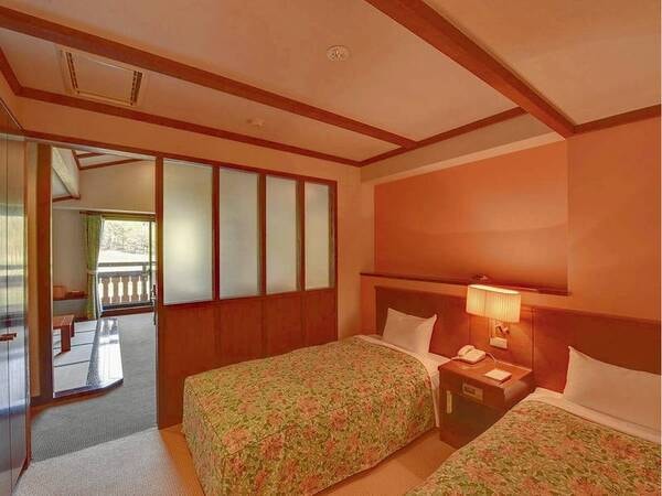 【和洋室/例】約47㎡、洗浄機能トイレ付の客室(3名様からはお布団敷きでのご案内)