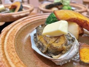あわび陶板焼き/例