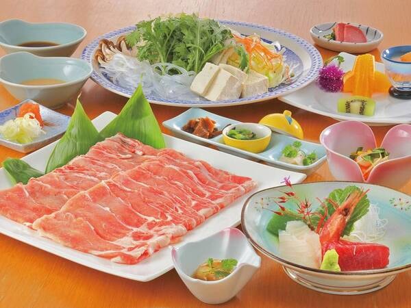 米の娘豚のしゃぶしゃぶ膳/例