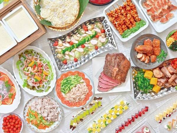人気の夕朝食バイキングプラン/例