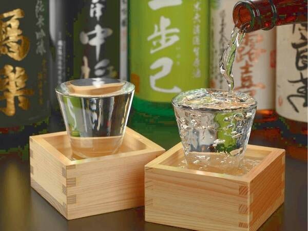 ふくしまの地酒も様々な種類をご用意。料理に合わせてお楽しみ下さい ※別途有料
