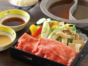 渋温泉　いかり屋旅館／信州牛と北信州ブランド豚しゃぶしゃぶ鍋御膳／例