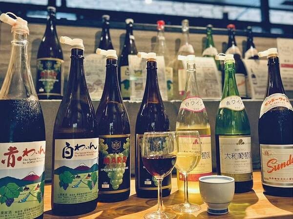 山梨のワインも飲み放題♪