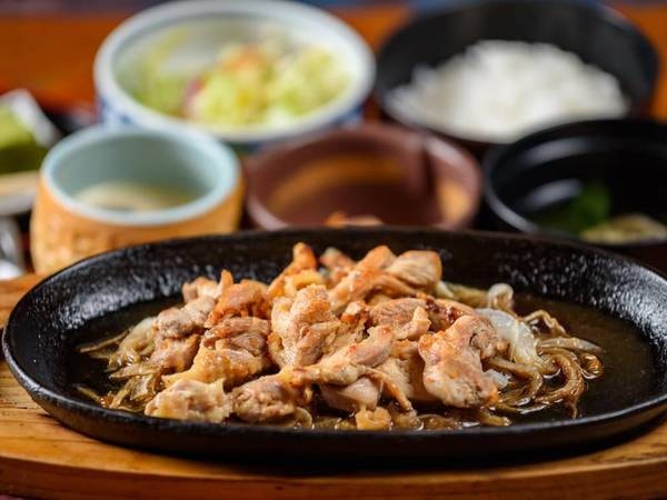 地鶏焼き定食