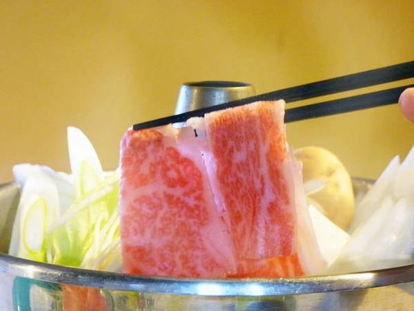 *夕食　米沢牛しゃぶしゃぶプラン