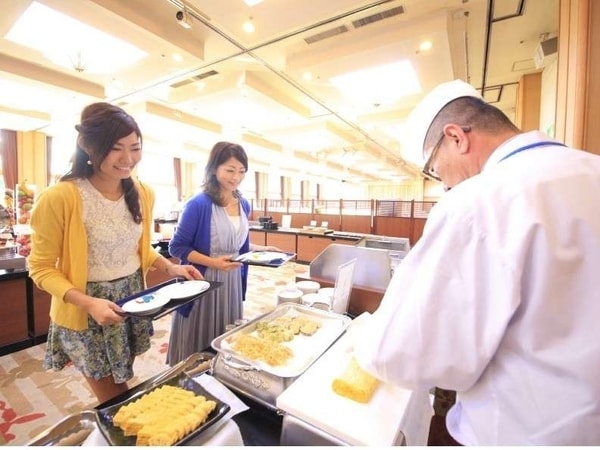 朝食バイキング一例