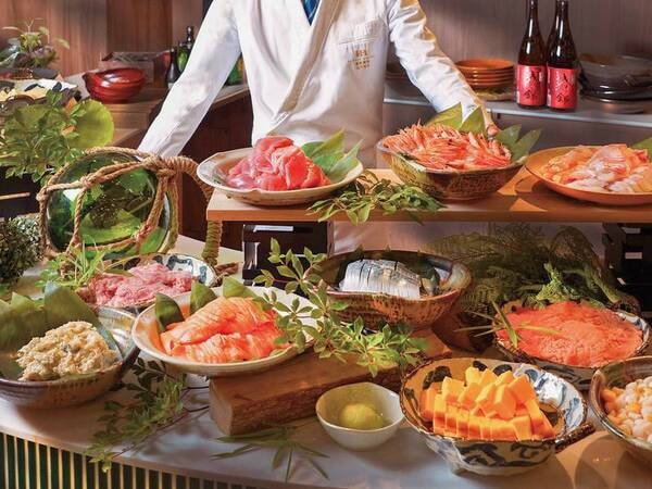 【朝食/海鮮丼コーナー例】お好みの具材で海鮮丼♪