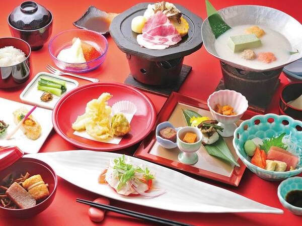 【夕食/例】「もち豚」メインの和会席