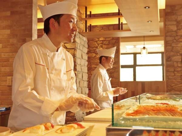 【バイキング/例】お寿司はお好みのネタを握ります♪