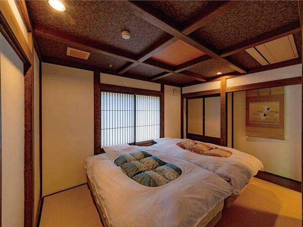 【別邸 隠居の間】 モダン和風な雰囲気のある寝室
