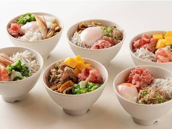 【朝食バイキング/例】お好みの具材で勝手丼も♪