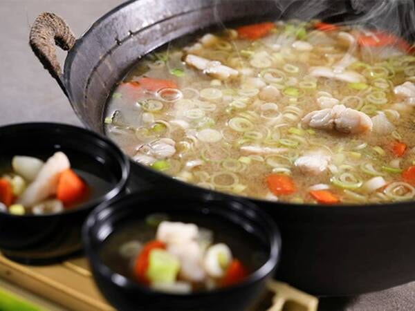 【朝食ビュッフェ】あんこう汁 ※11月までのメニュー