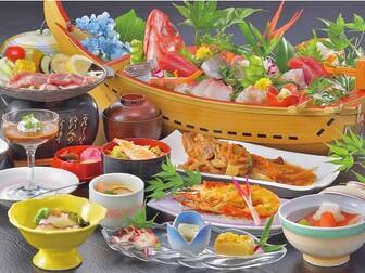 たてやま鏡ケ浦温泉　館山シーサイドホテル／伊勢海老＆お造り5種舟盛/例