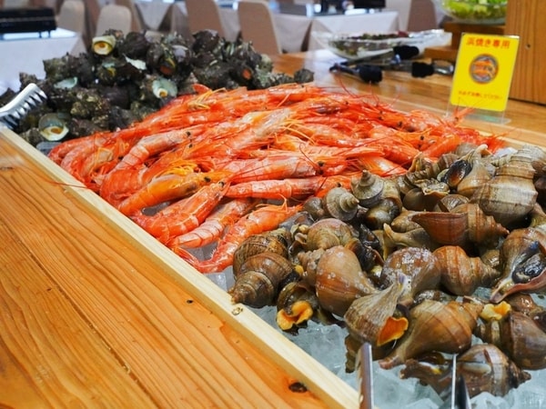 【夕食/例】豪華！浜焼き！