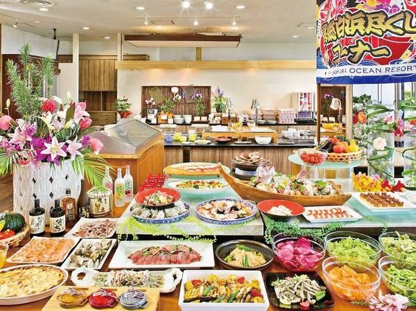 【海鮮浜焼き食べ放題!郷土料理バイキング/例】実演料理も充実!