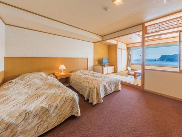 *禁煙【基準室/例】太平洋を望む和洋室タイプのお部屋です。