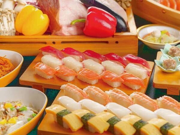 【飲み放題付】和洋中バイキング　お寿司/例