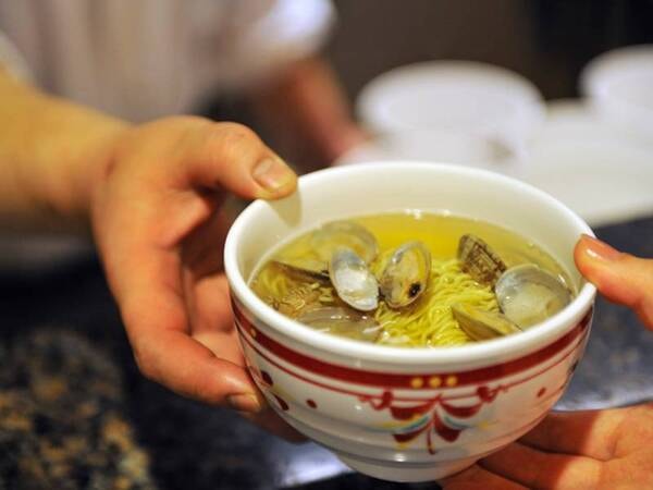 【夕食/例】ご当地名物あさりラーメンもご用意しております