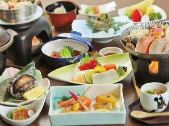 鴨川ユニバースホテル／【[あわび付]海鮮尽くし会席/例】あわびを踊り焼きまたはお造りで堪能