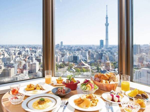 【朝食/例】東京スカイツリー®一望の会場にて頂く※コロナウィルスの影響により個食のご提供となります