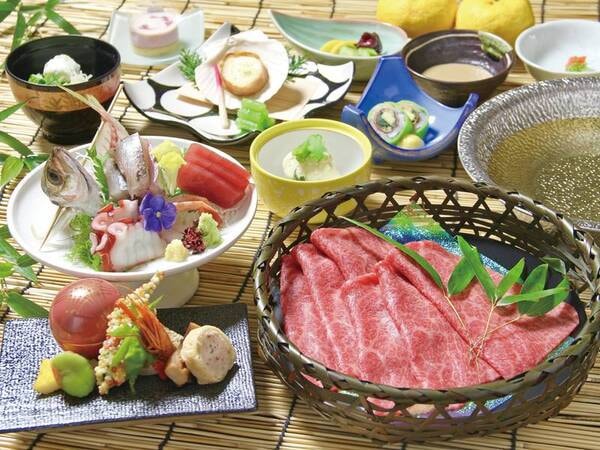 季節の月替り会席/例※偶数月の「和牛しゃぶしゃぶ」(10/15~鍋料理/予定)