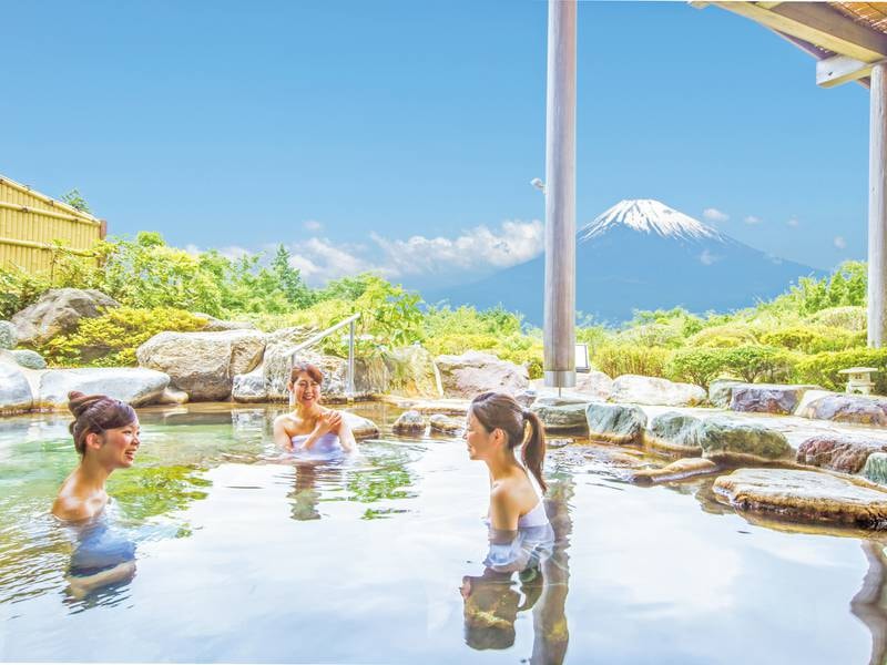 【露天風呂】良質な自家源泉の湯と富士山の絶景を愉しむ