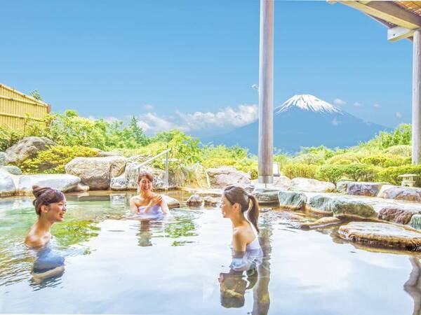 【露天風呂】良質な自家源泉の湯と富士山の絶景を愉しむ