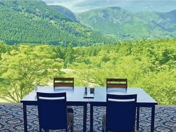 レストラン「グリル」 窓外に箱根外輪山の雄大な自然を望む西洋料理レストラン