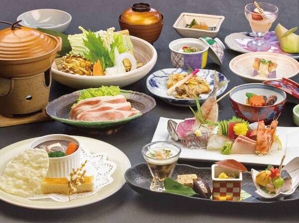 【夕食/例】特選ビーフシチューなどの創作会席を堪能