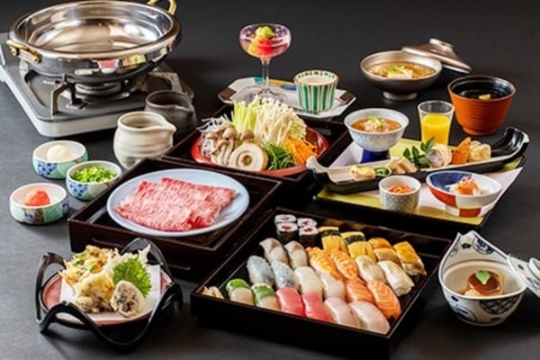 【風月/例】和牛しゃぶしゃぶと寿司