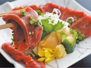 【馬刺し／例】低コレステロールのヘルシー食肉「馬刺し」