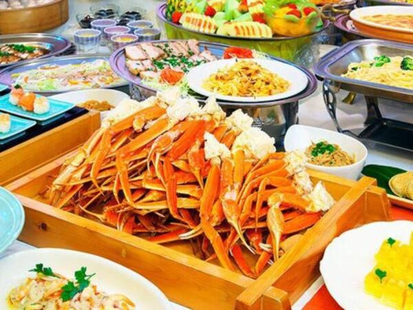 カニ食べ放題!約40品目和洋中バイキング(一例)