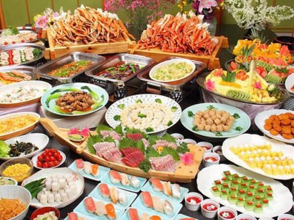 カニ食べ放題!約40品目和洋中バイキング(一例)