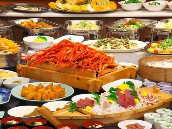 カニ食べ放題!約40品目和洋中バイキング(一例)