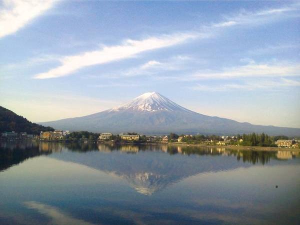 【逆さ富士】河口湖畔へは徒歩約3分！様々な富士山を望むことができる