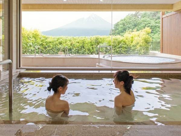【大浴場/漲山の湯】富士山に一番近い場所に造られた天然温泉大浴場
