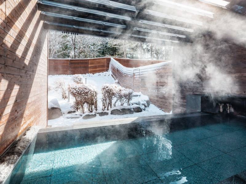 大浴場露天風呂（男性・冬）