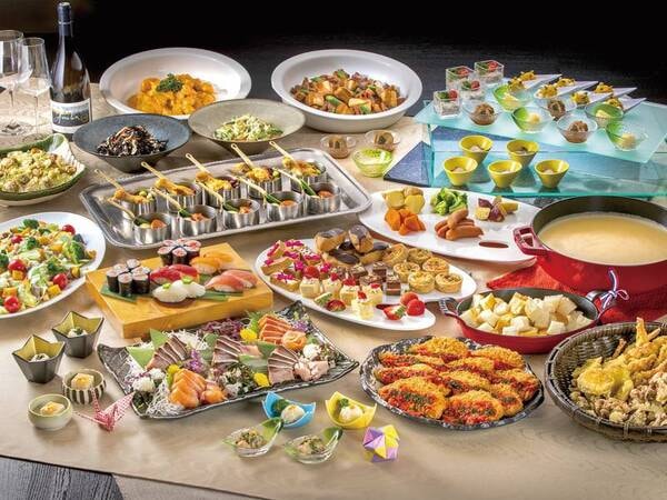 【「和洋中デザートビュッフェ」冬の夕食料理/例】
