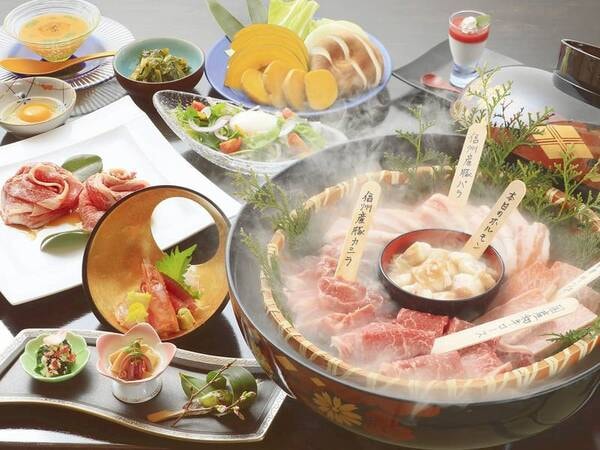 【特選肉網焼き会席/例】季節の食材やこだわりのお肉をじっくりと網焼きで味わう