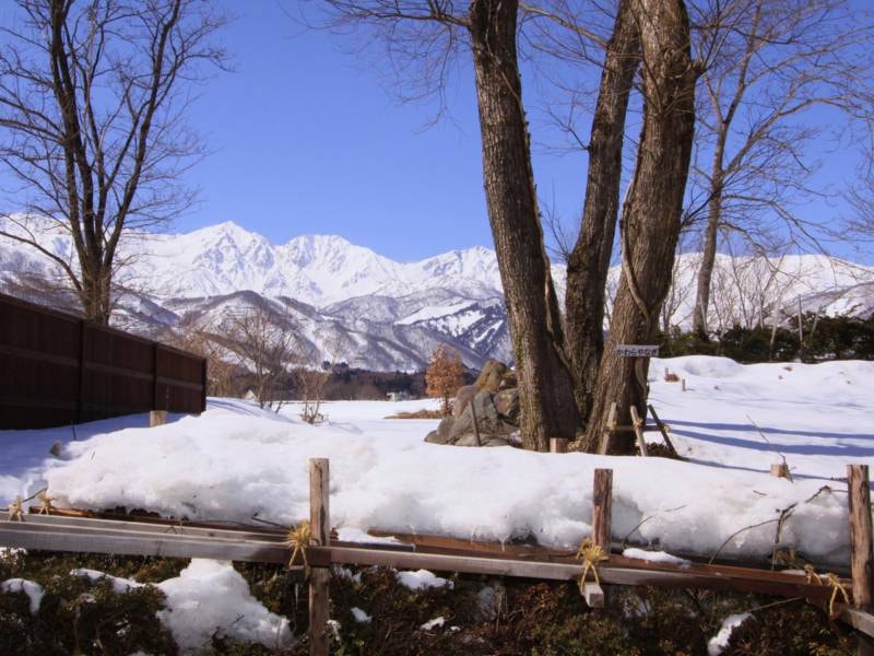 露天風呂からの雪景色
