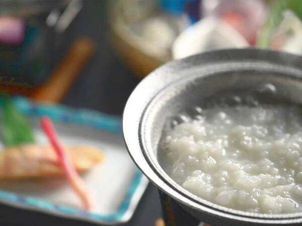 【朝食/例】源泉を使用したお粥