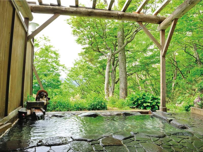 【露天風呂『雲上の湯』(6月～10月のみ営業)】夏