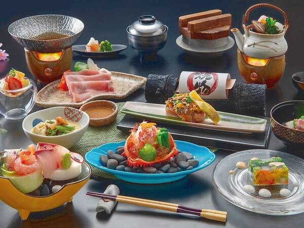 ブランド豚の四季御膳/例(※季節や時期により写真の料理と内容が変更となる場合がございます)