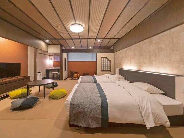 【客室/例】川側に位置する新館｢湯乃庄｣の和モダンツインルーム