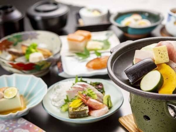 【お手頃楽々コースプラン/例】約8品すべて手作りの和風会席夕食をご用意
