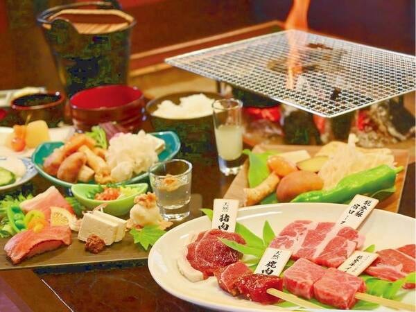 白山囲炉裏炭火膳/一例