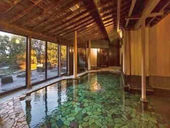 あわら温泉　ぐらばあ亭　お月見露天の宿／天神の湯（殿方大浴場）