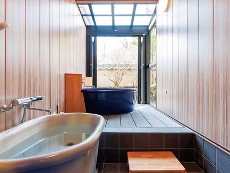 【半露天風呂・ベッド付き純和風客室/例】